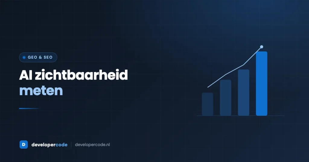 Staafdiagram als symbool voor AI zichtbaarheid meten in Search Console, GA4 en AI-assistenten - Developercode