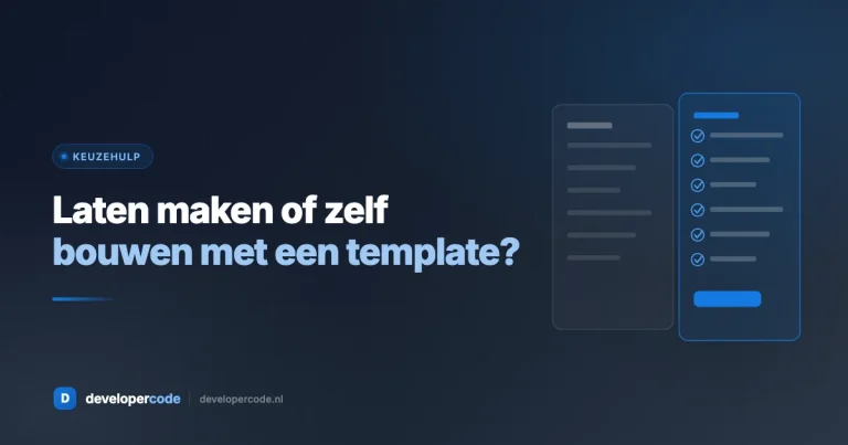 Website laten maken of zelf bouwen met een template?
